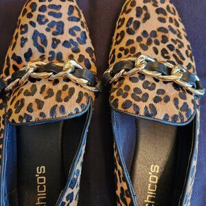 Chico's Animal Print Loafers Size 8